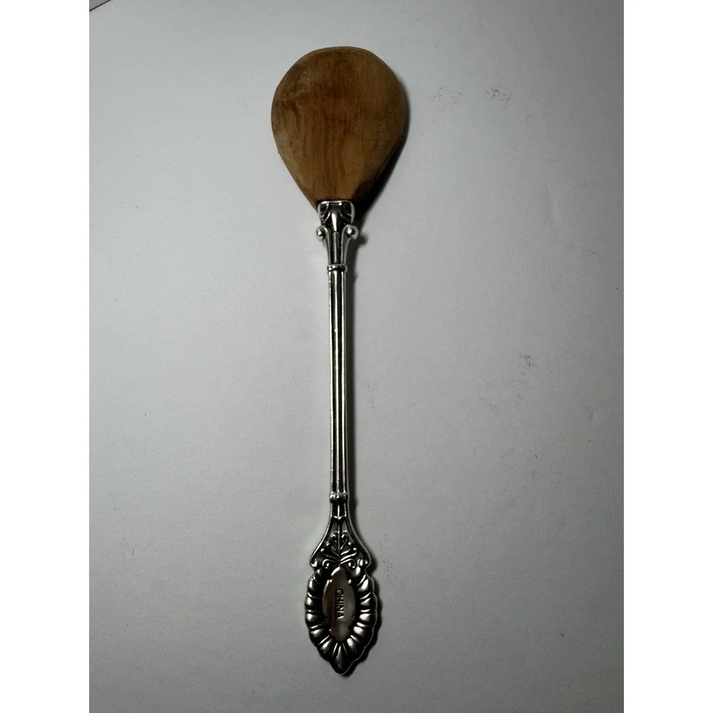 Mud Pie Serving Spoon 12.5 Silver Plated Holiday Twas The Night Before Christmas